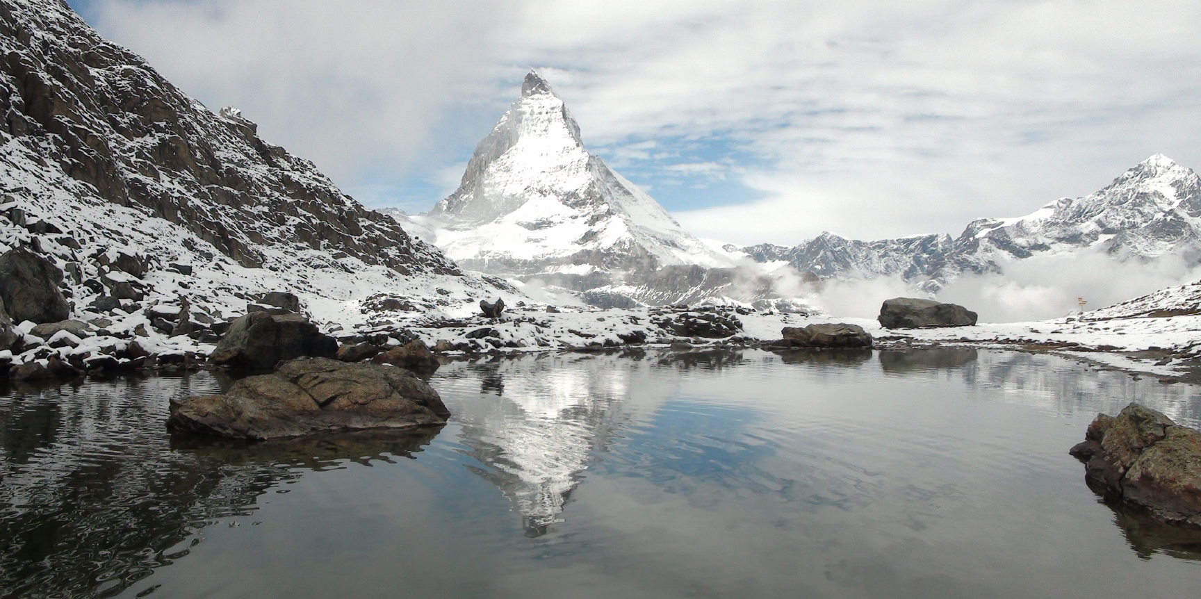 Photo mit Blick zum Matterhorn